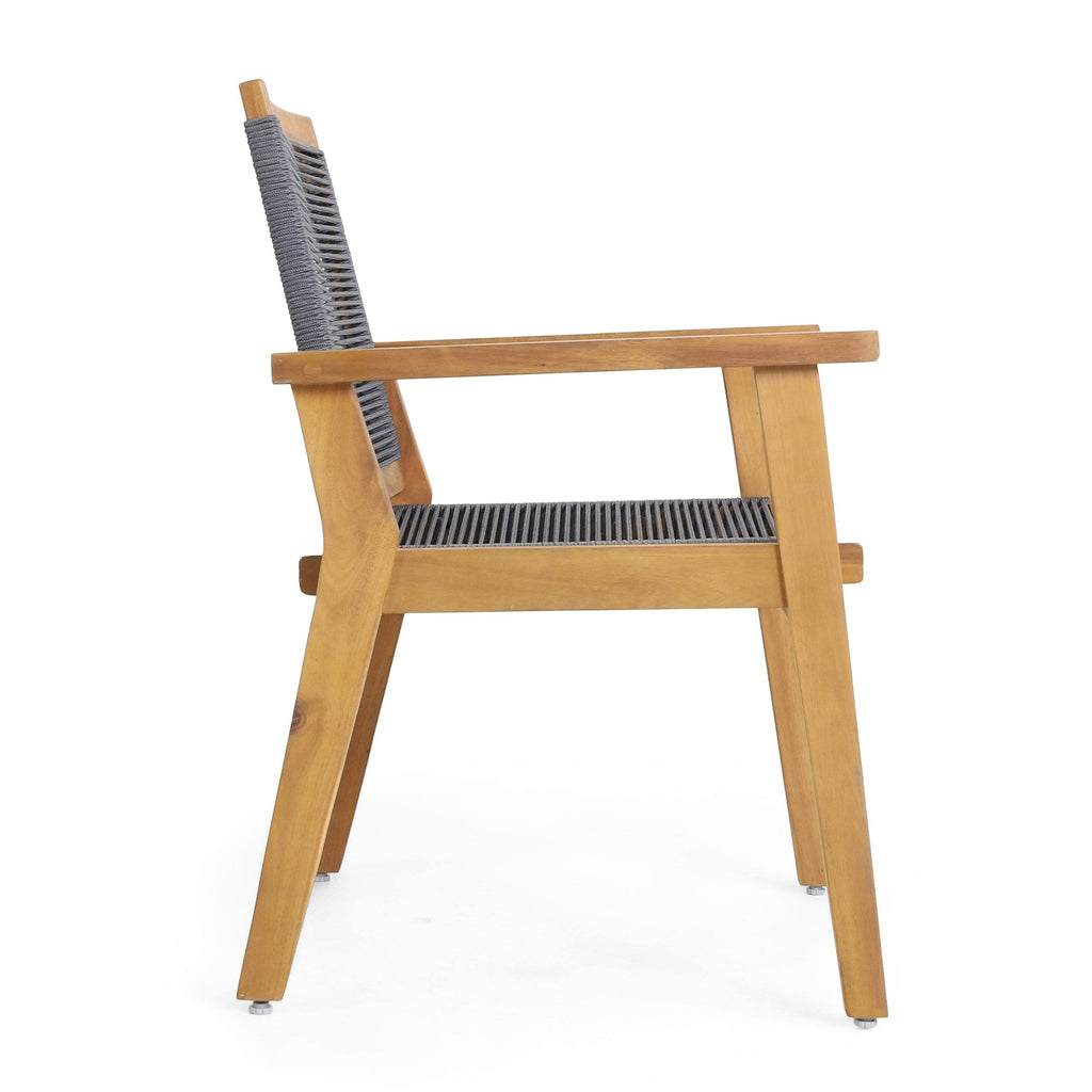 3PC Patio Acacia Wood Chat Set Z468413