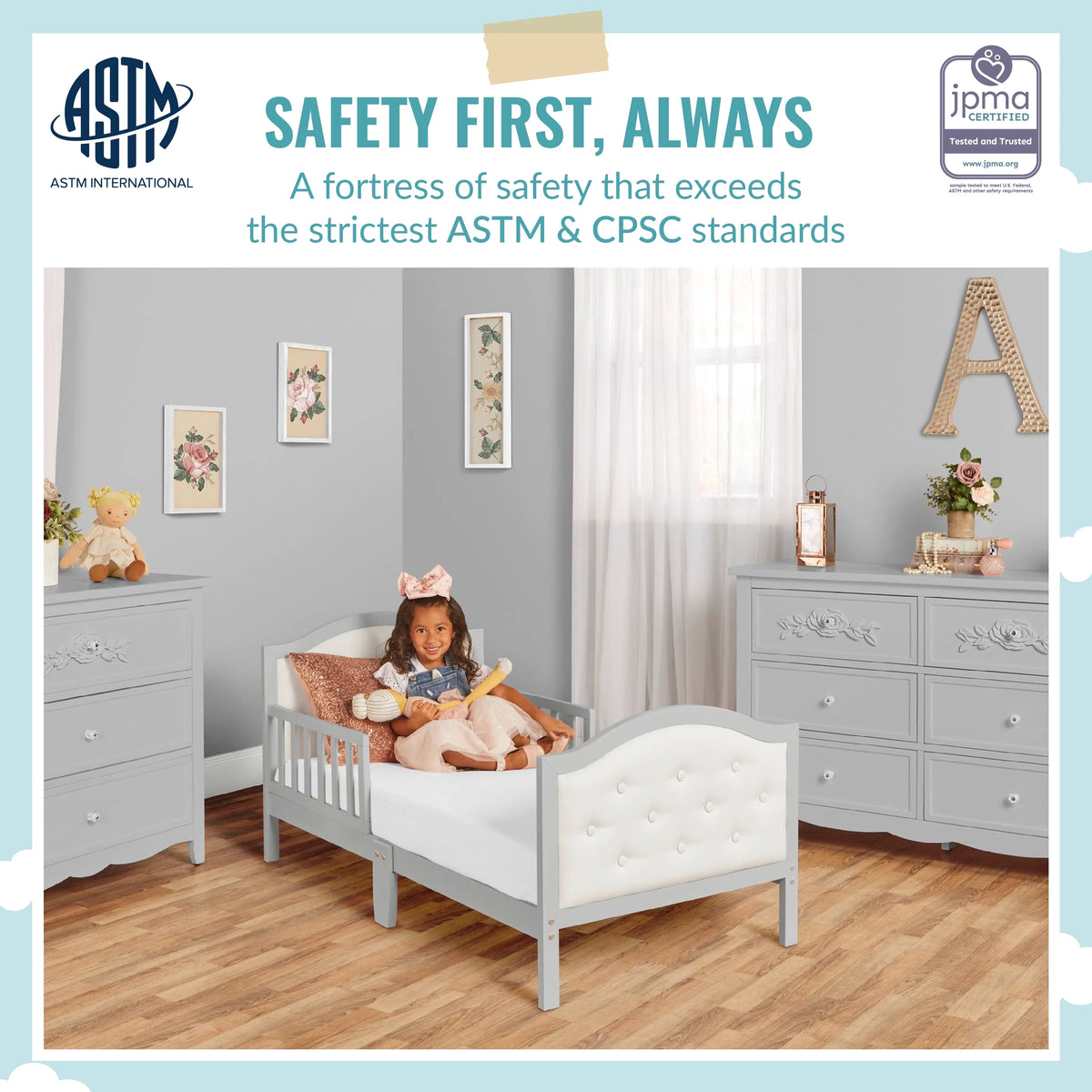 Grey Toddler Bed G313161