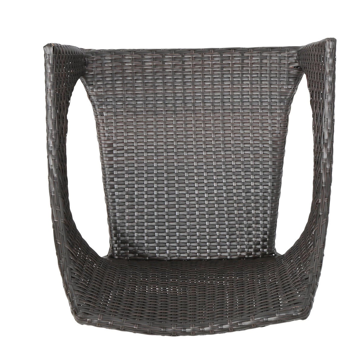 5 Piece Wicker Dining Set with Foldable Table and Stacking Chairs M6476