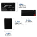 12V 7Ah SLA Battery Replacement - 10 Pack V583