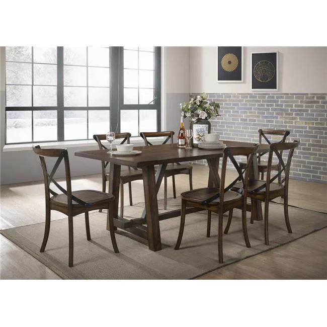 72 in. Dark Oak Dining Table B82992