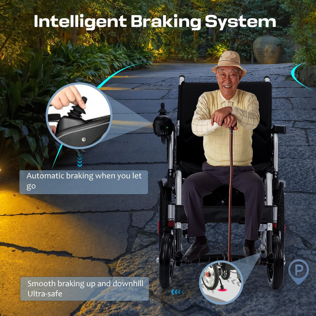 Lightweight Foldable Electric Wheelchair J136