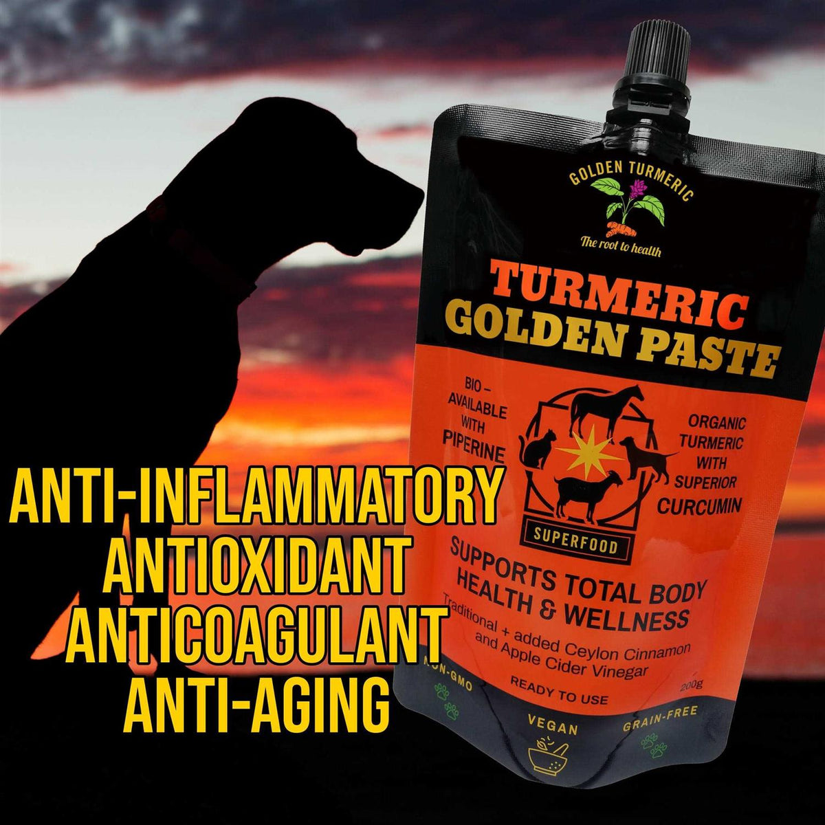 Turmeric Golden Paste for Pets 7 OZ W952