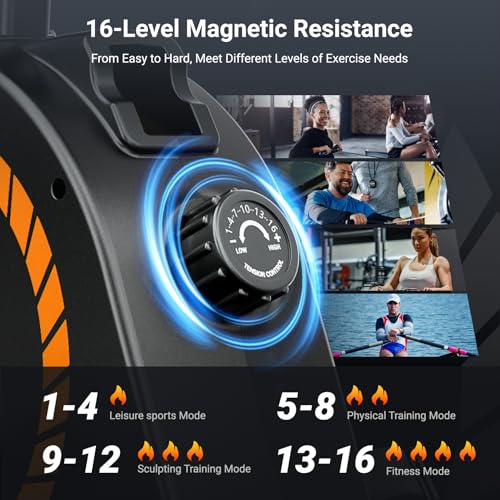 Magnetic Rowing Machine with 16 Levels Resistance R5725