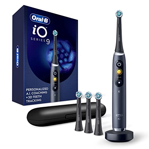 Rose Rechargeable Electric Toothbrush with 4 Replacement Toothbrush Heads and Charging Travel Case M9312