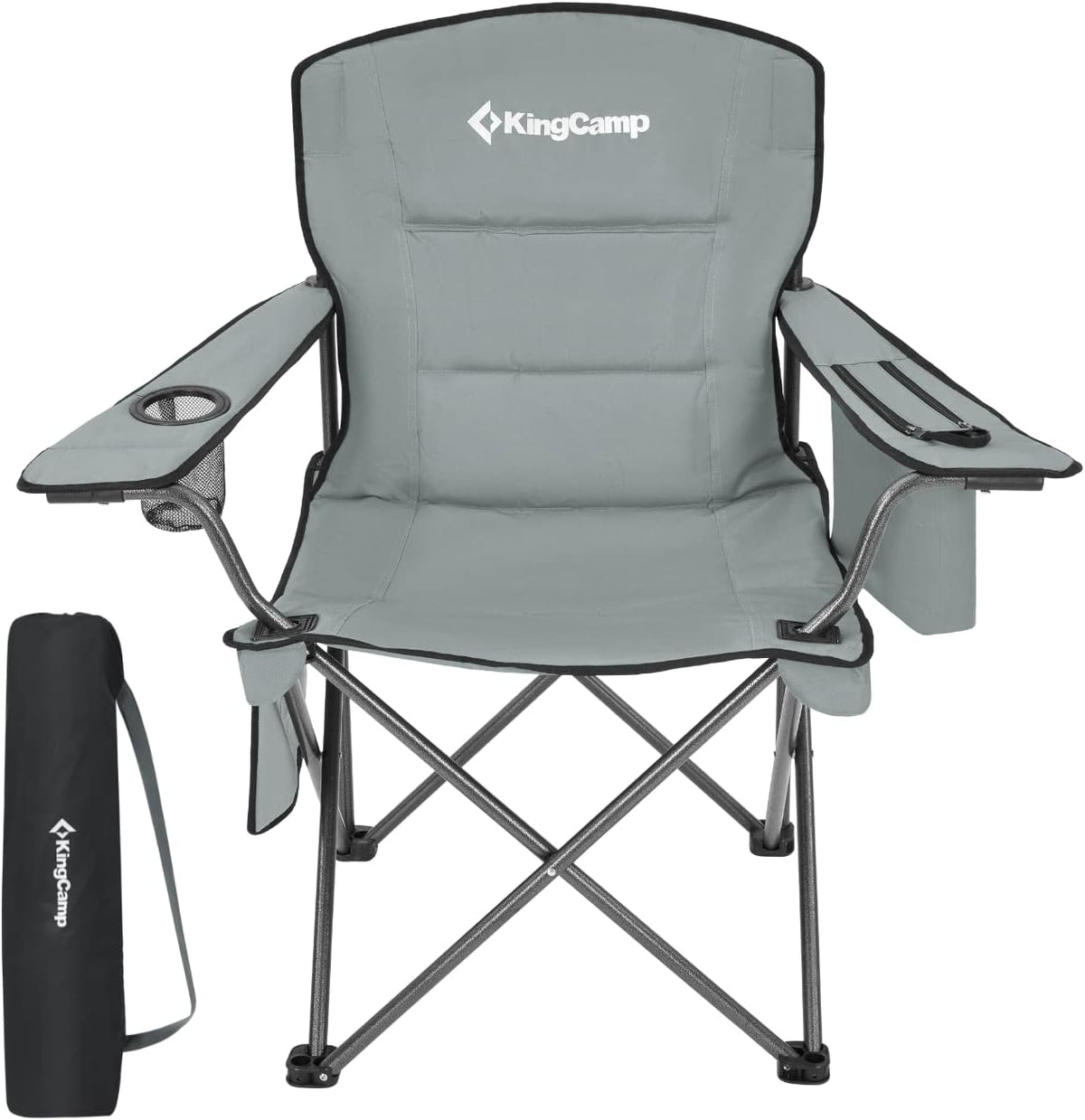 2 Pack Heavy Duty Oversized Folding Camping Chairs Y69072