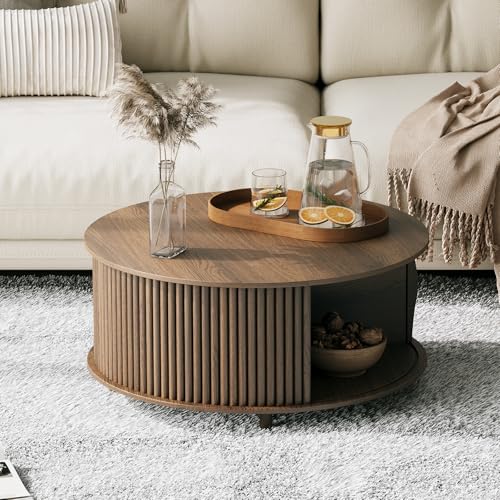 Lift Top Coffee Table with Storage Shelf W5268