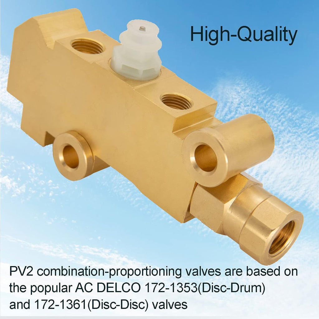 Brass Disc Front Drum Rear Brake Proportioning Valve Pack of 2 J391454