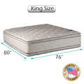 King 76x80x12 Innerspring Eurotop Mattress with Bed Frame X475660