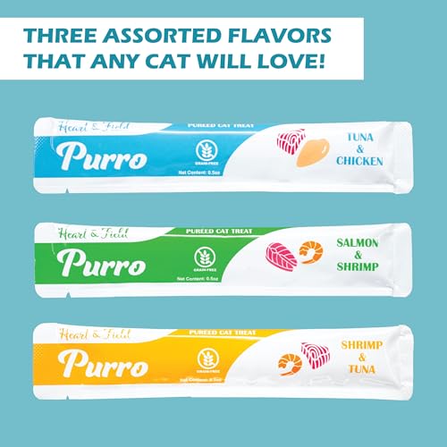 Squeezable Lickable Cat Treats Variety Pack, 52 Count H4595