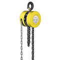 Black Hand Chain Hoist 1 Ton 2200 Lbs Capacity 10 Feet with 2 Heavy Duty Hooks V25527