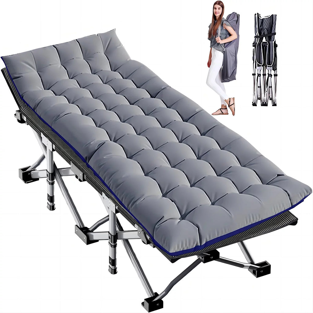 75" Portable Folding Camping Cot with Carry Bag N8248