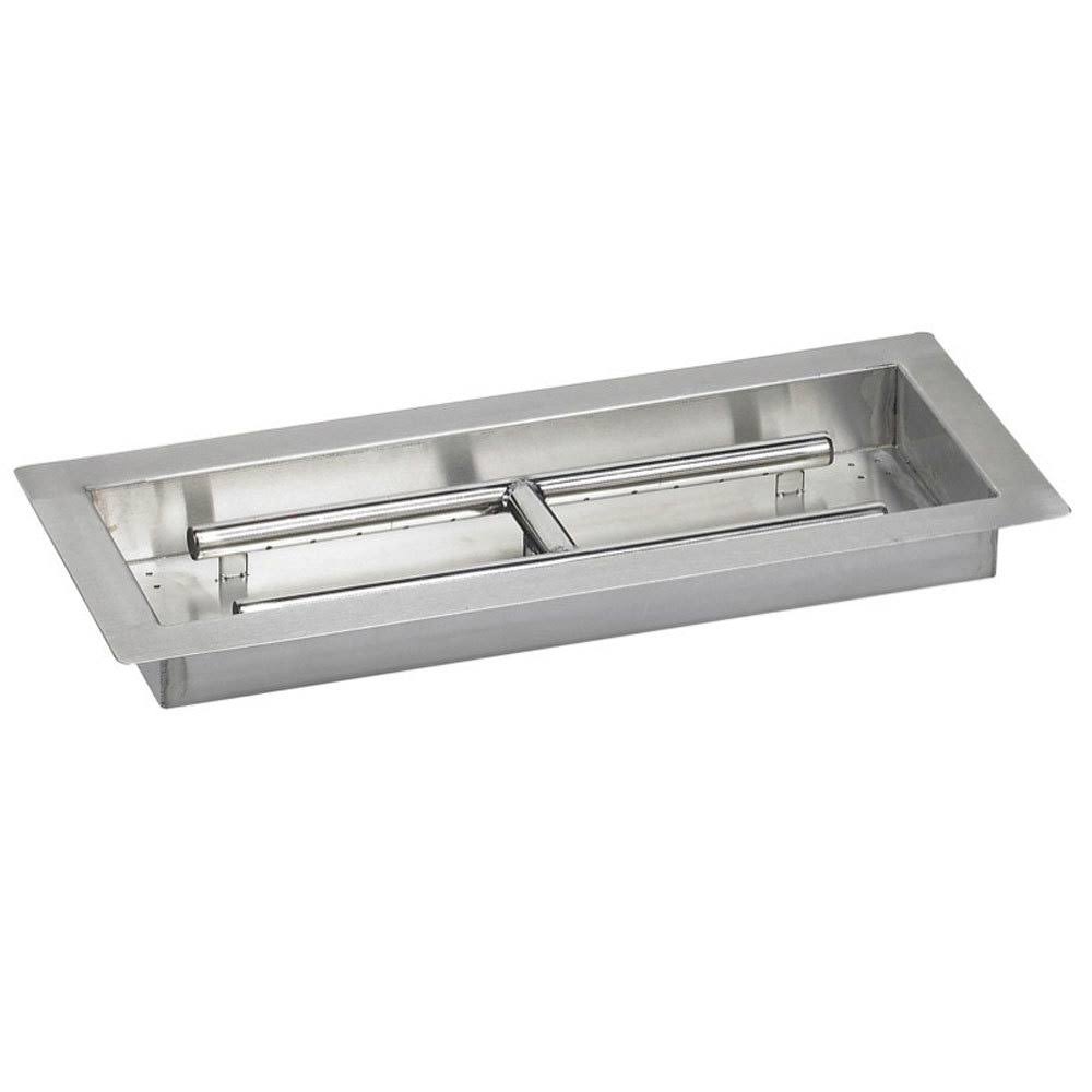 Stainless Steel Rectangular Drop-in Fire Pit Pan A1332