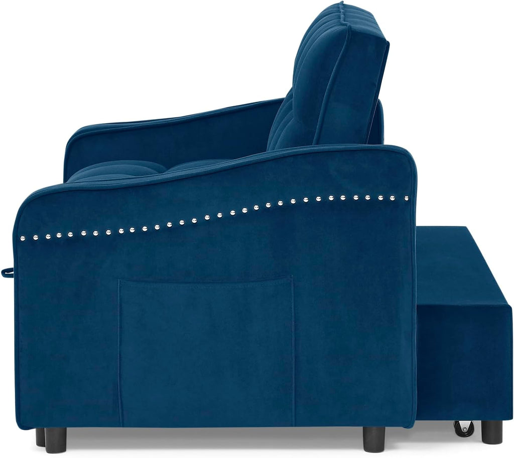 Convertible Sleeper Sofa Couch with Pull Out Bed I7297