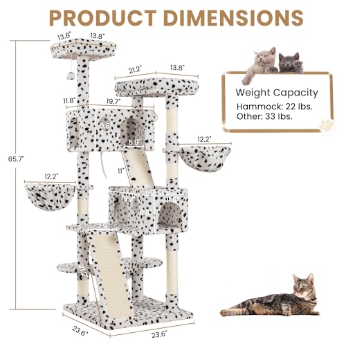 Grey Cat Tree with Sisal Scratching Posts Z661950