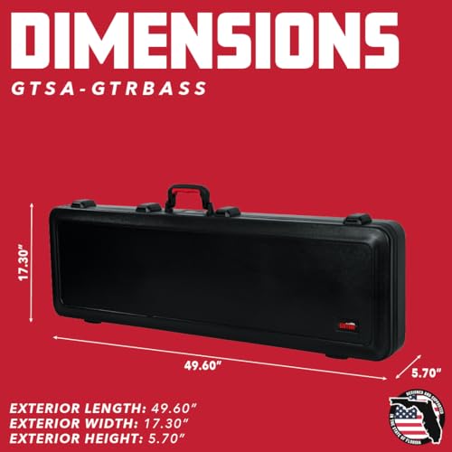 Molded Flight Case for Electric Guitars with TSA Locking Latch Z306361