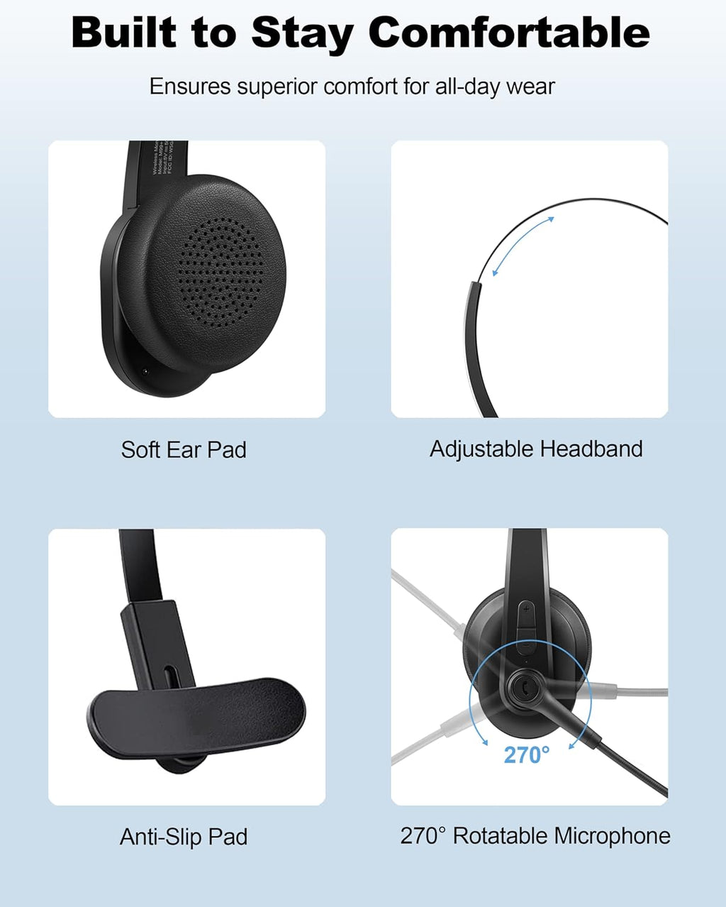 Bluetooth Headset with Noise Canceling Microphone H696