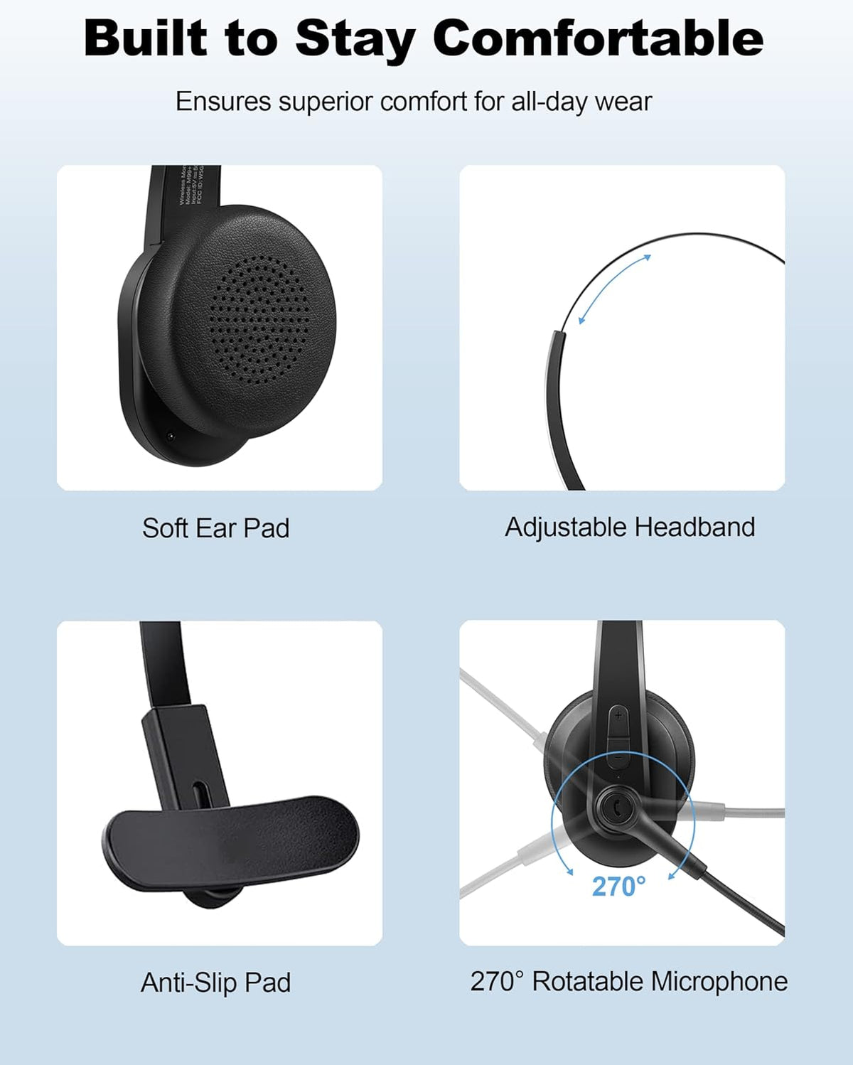 Bluetooth Headset with Noise Canceling Microphone H696