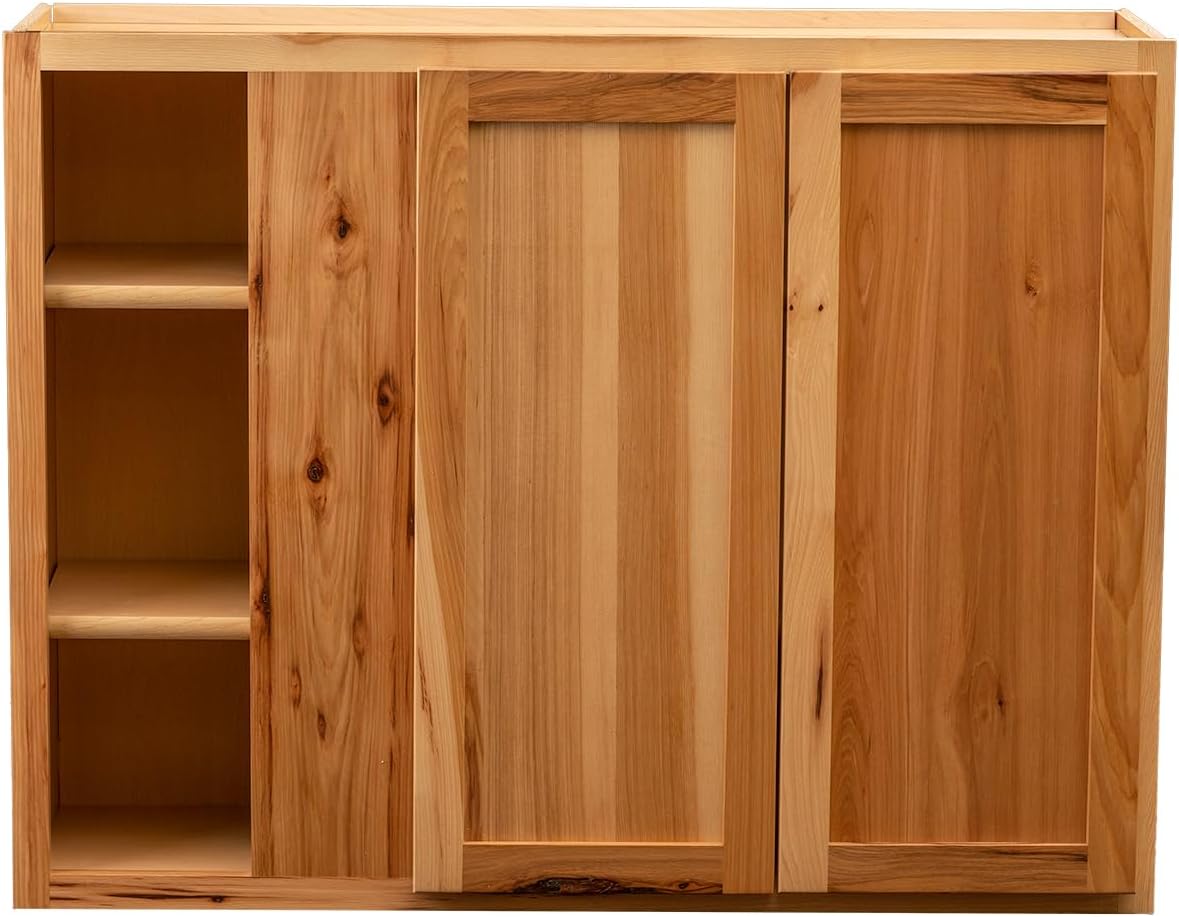 Rustic Hickory 12''D x 39''W x 36''H Wall Kitchen Cabinets J261