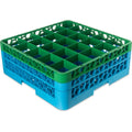 Dishwasher Glass Rack 25 Compartments with 2 Color Coded Extenders W80603
