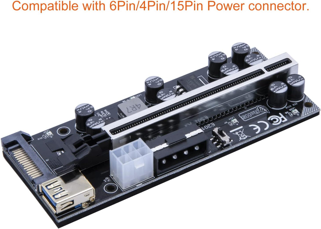 PCIe Riser Card 16X to 1X 6 Pack O100186
