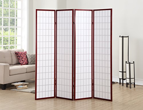 Natural 4 Panel Room Divider C9631