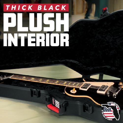 Molded Flight Case for Electric Guitars with TSA Locking Latch Z306361