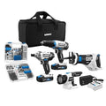 20-Volt Cordless 4-Tool Combo Kit with 200-Piece Drill & Driver Accessory Kit and Storage Bag X9998
