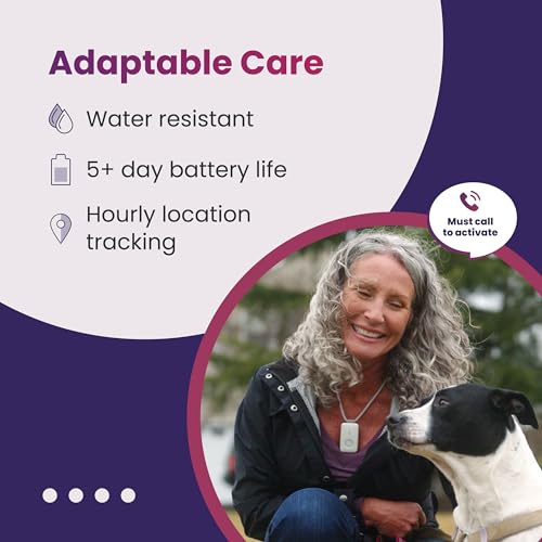 Medical Alert Necklace System with Panic Button and GPS Tracker (Black) R37915