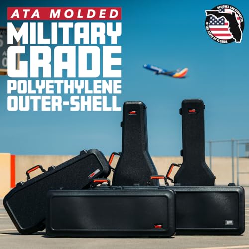 Molded Flight Case for Electric Guitars with TSA Locking Latch Z306361