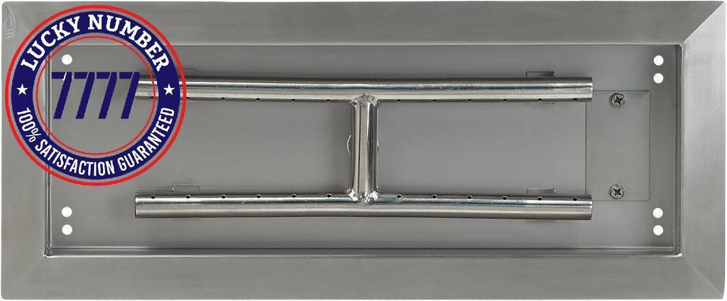 Stainless Steel Rectangular Drop-in Fire Pit Pan A1332