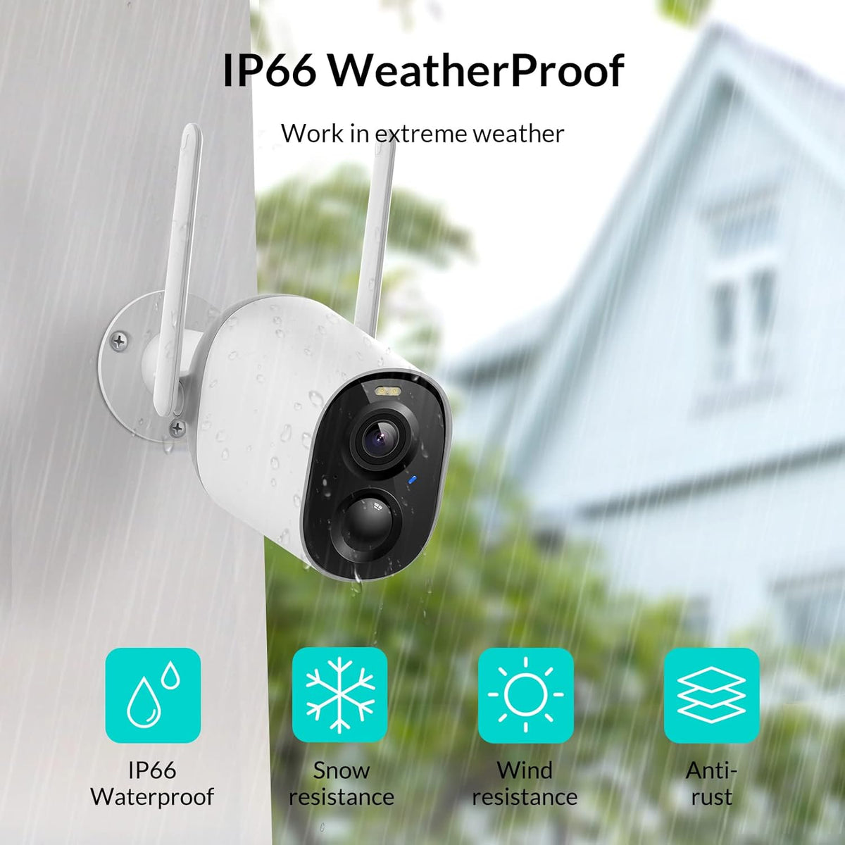 Wireless Rechargeable Battery Powered Security Camera M809