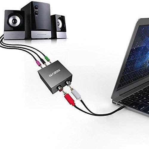 5.1 Audio Console Adapter Stereo RCA to 3 x 3.5mm Jack Bidirectional Conversion N481