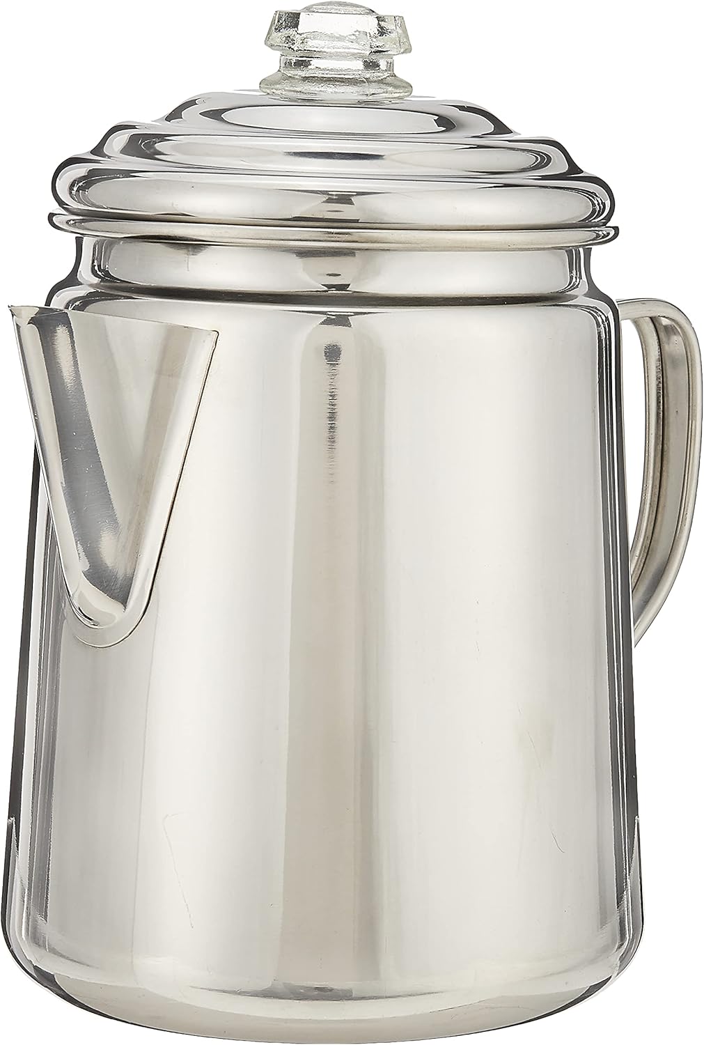 12-Cup Stainless Steel Coffee Percolator & 24-Piece Enamel Dinnerware Set S885107