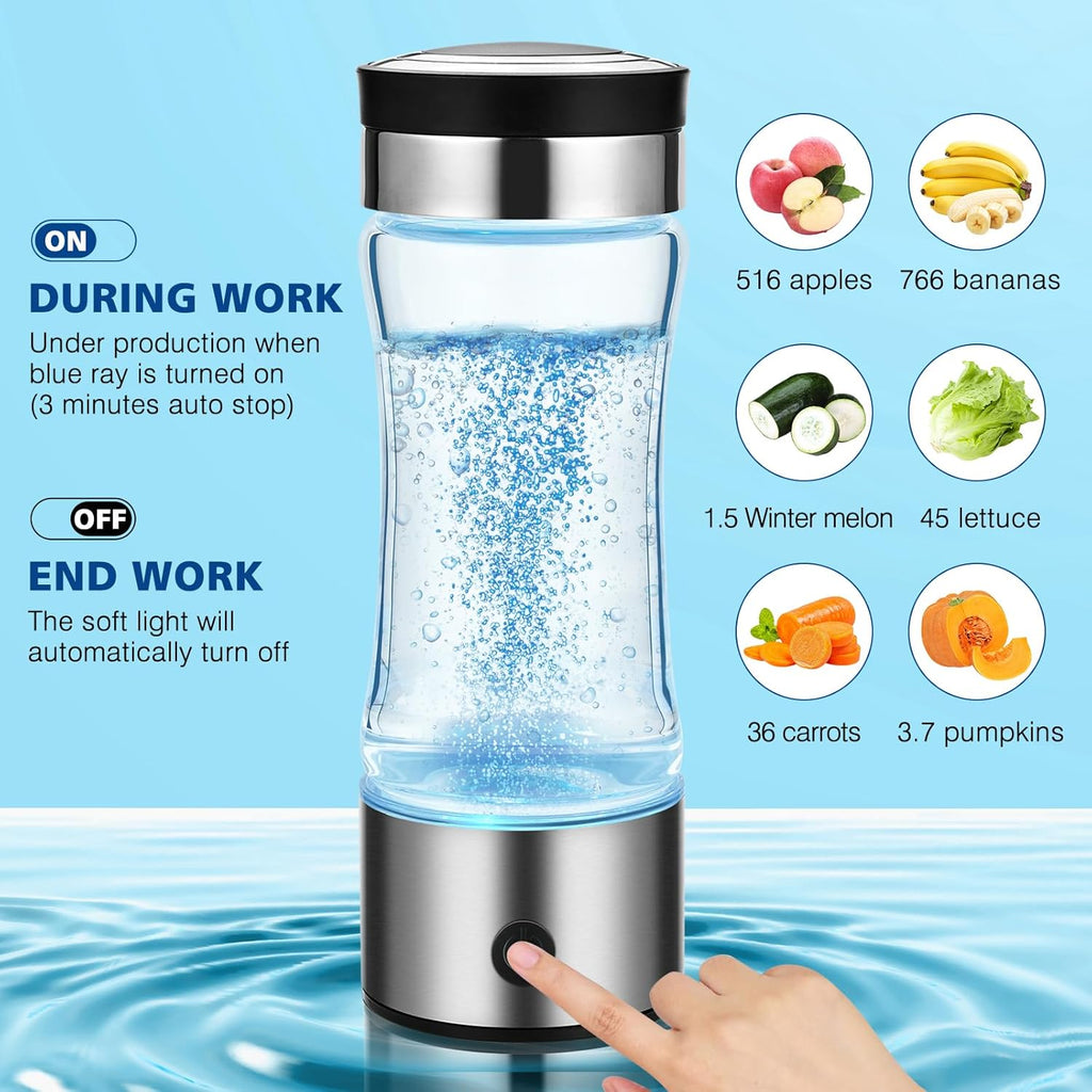 Portable Rechargeable Hydrogen Water Bottle Generator W303180