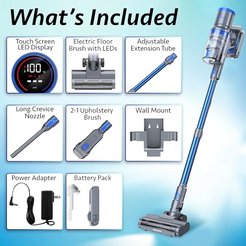 Cordless Stick Vacuum Cleaner with LED Display Screen B4205