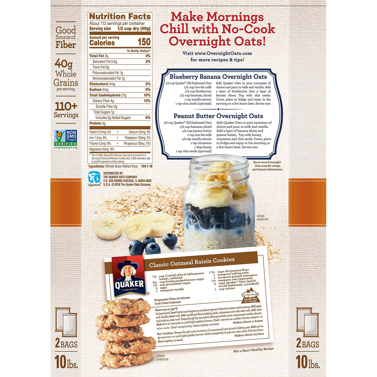 2.5 oz Bags Oats B82586