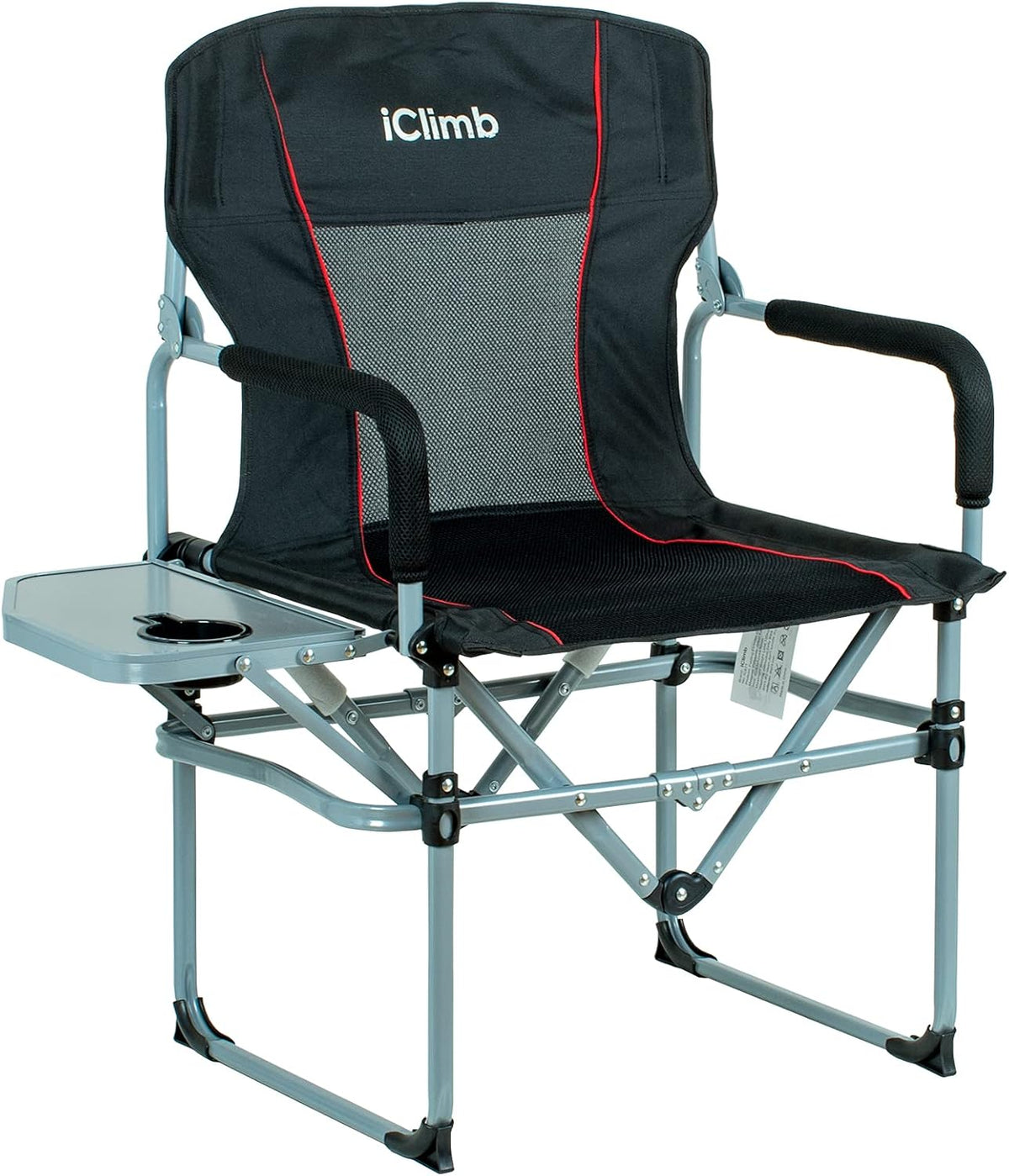 Heavy Duty Compact Mesh Camping Chair with Side Table Z110