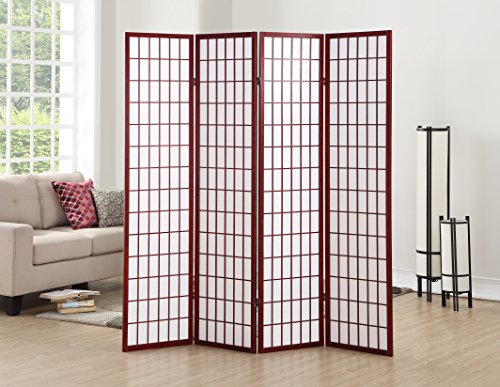 Natural 4 Panel Room Divider C9631