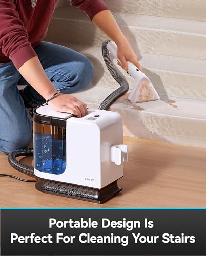 Portable Carpet Cleaner with Steam, 18Kpa Suction S89365