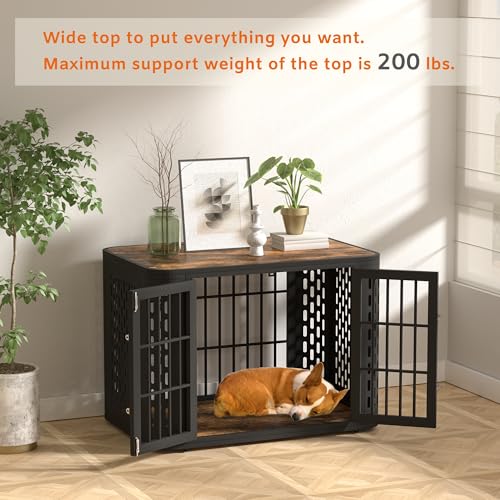 42 inch Heavy Duty Dog Crate Furniture C8866