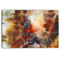 Brown Abstract Canvas Artwork H6684