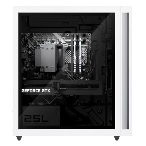 White Gaming Desktop PC with AMD Ryzen 5 5600G, GeForce GTX 1660 Super, 16GB RAM, 1TB SSD Q142