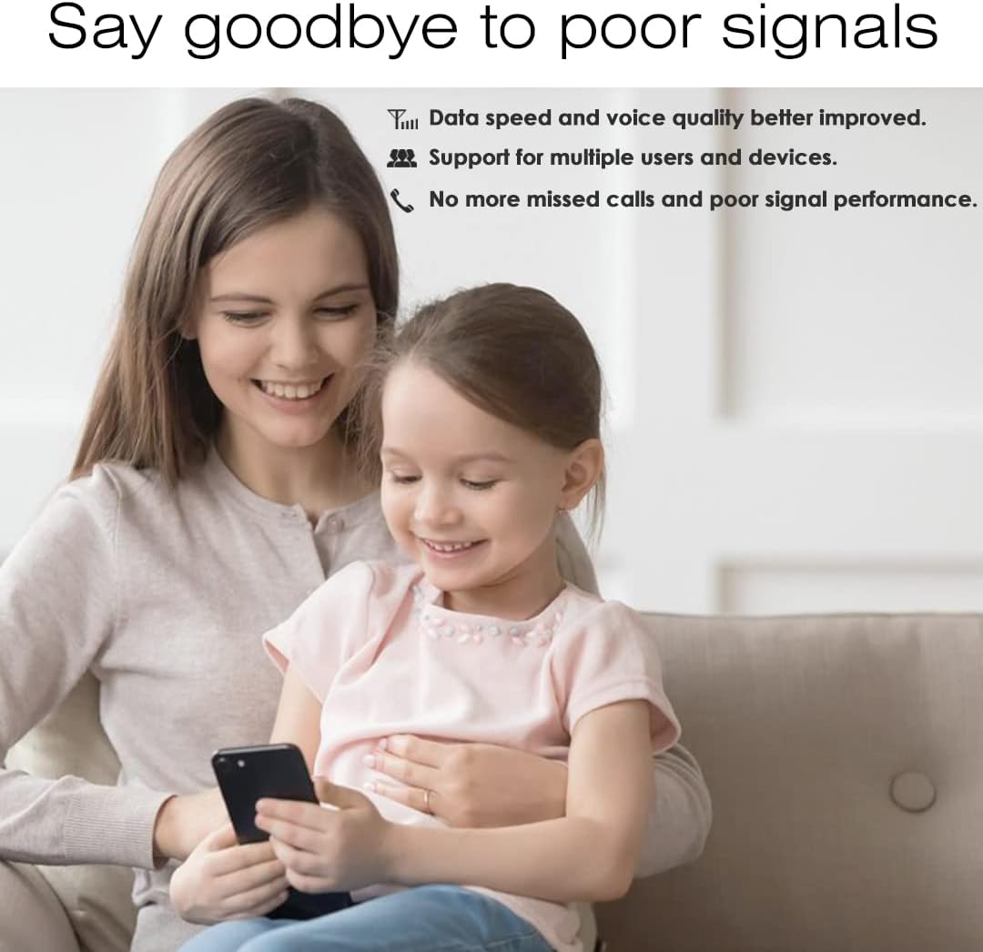 Cell Phone Signal Booster Kit for 3G/4G/5G LTE Data Up to 4,000 Sq ft G317