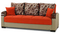 Orange Chenille Sofa Bed S127