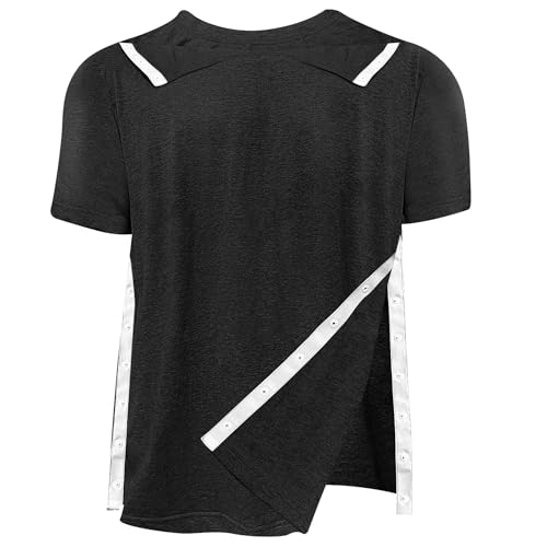 Tear Away Short Sleeve Full Open Side Snap Shirts F61111