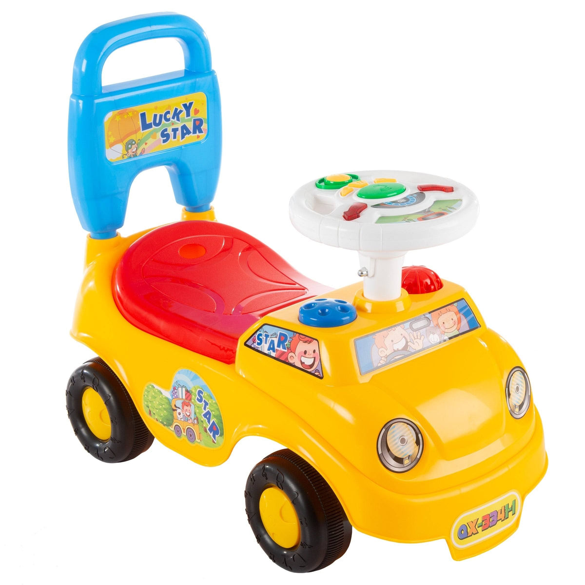 Yellow Ride-On Baby Walking Activity Car N6501