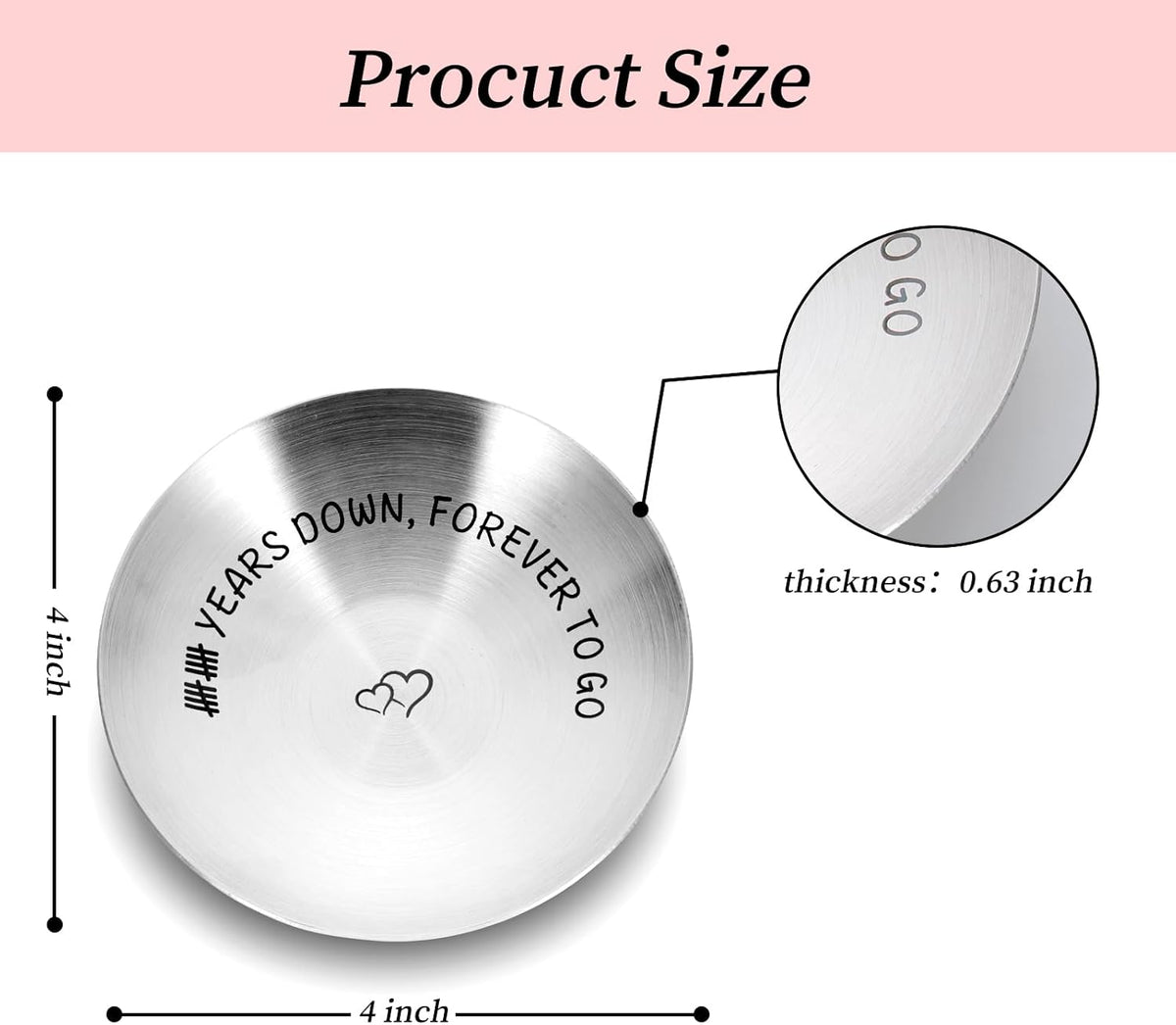 10 Year Anniversary Ring Holder V9516
