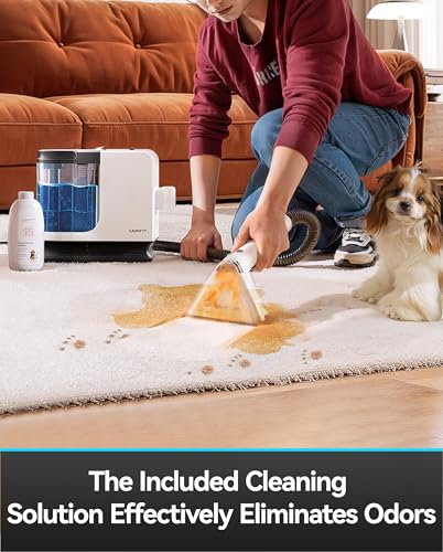 Portable Carpet Cleaner with Steam, 18Kpa Suction S89365