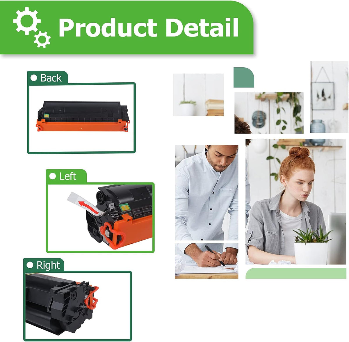 Compatible Toner Cartridge Replacement Black 4-Pack G9712